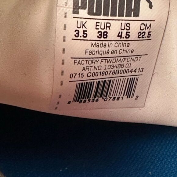 Puma Soccer Cleats Shoes evoPOWER 1.2 "Graphic POP" FG size 4.5 - Picture 8 of 8